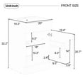 thumbnail image 3 of Vale Modern 20" Bathroom Vanity Cabinet with Ceramic Sink, Soft Closing Door, Adjustable Shelf, Green, 3 of 15