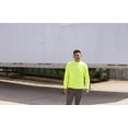 thumbnail image 3 of 10-Pack of Cordova V1415XL Cor-Brite Type O, Non-Rated, Lime Birdseye Mesh T-Shirt, Long Sleeves, Chest Pocket, 5X-Large, 3 of 3