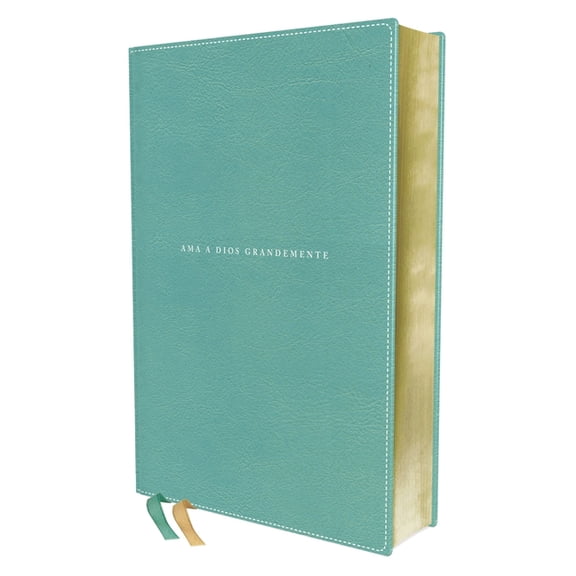 Nbla, Santa Biblia, AMA a Dios Grandemente, Interior a Cuatro Colores, Leathersoft, Turquesa, Comfort Print, (Hardcover)