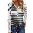 thumbnail image 2 of Gvmfive Women Long Sleeve V Neck Tops Button Up Shirt Blouse, 2 of 4
