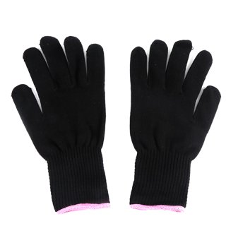 Heat Gloves for Hair Styling, IKOCO 2Pcs Curling Iron Gloves Heat Proof  Glove Mitts for Hair Styling Flat Iron and Curling Wand Hot-Air Brushes