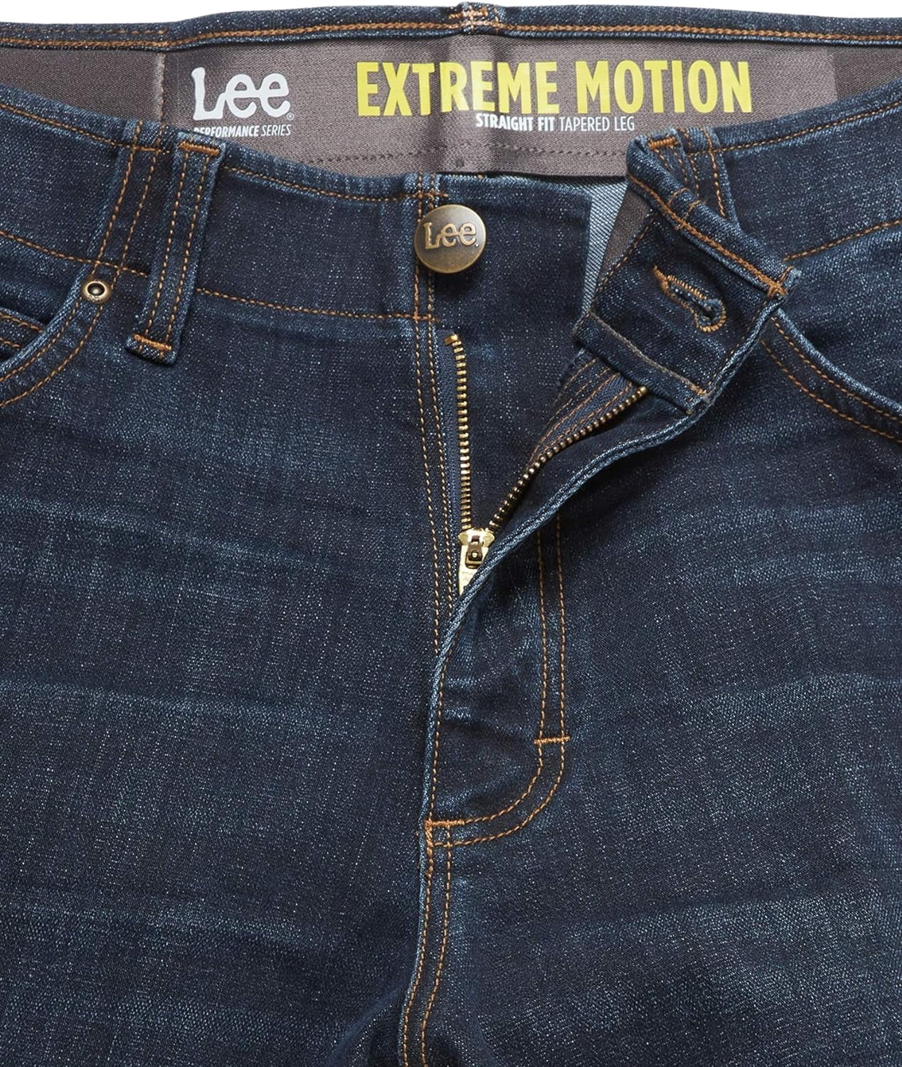 Lee Men’s and Big Men’s Extreme Motion Straight Fit Tapered Leg Jeans