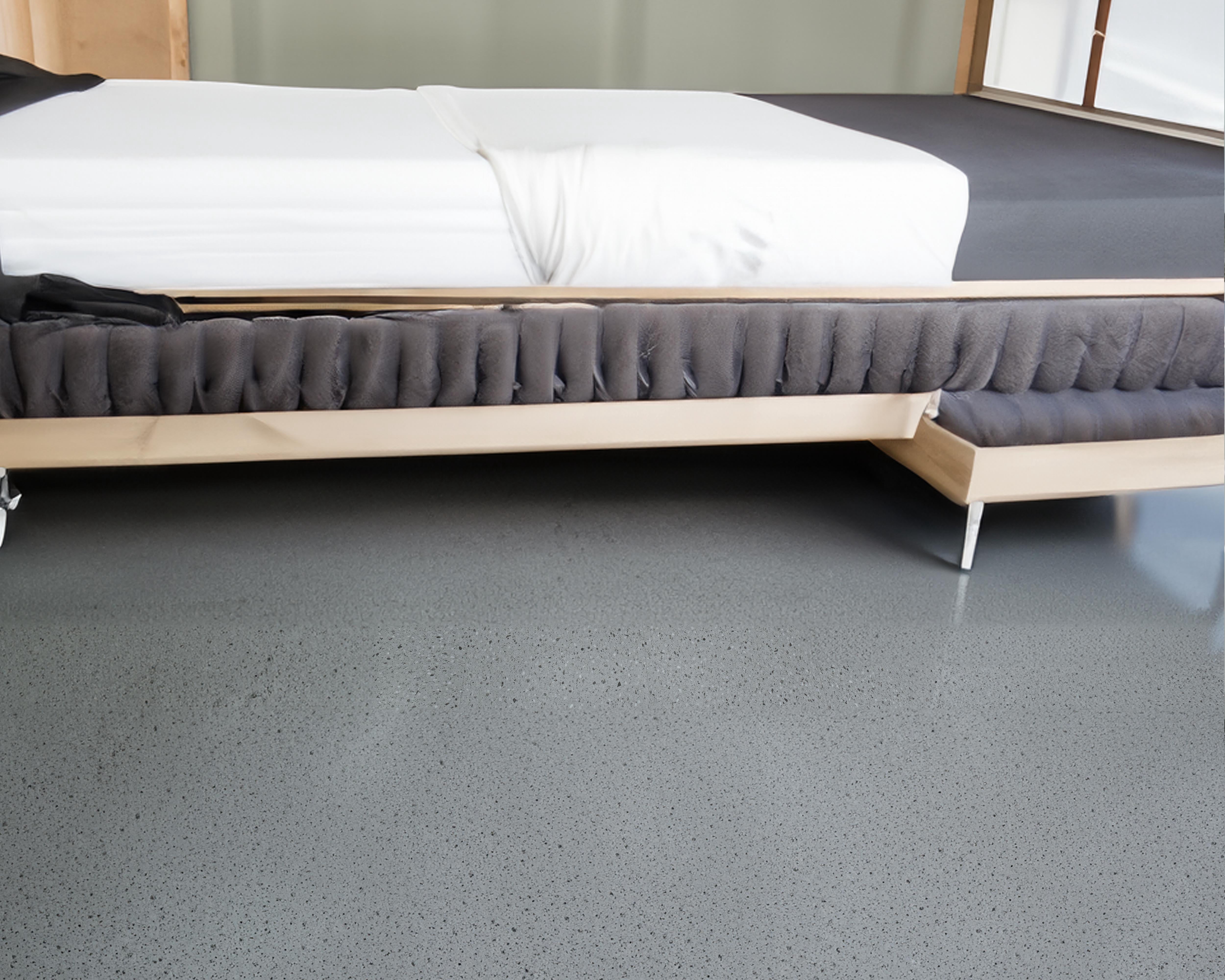 Peel and Stick Vinyl Flooring Tiles, Grey, 24" x 24", 10-pack/39 sq ft
