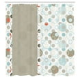 thumbnail image 2 of Ambesonne Abstract Shower Curtain, Retrospective Style Rounds, 69"Wx70"L, Pale Almond, 2 of 4