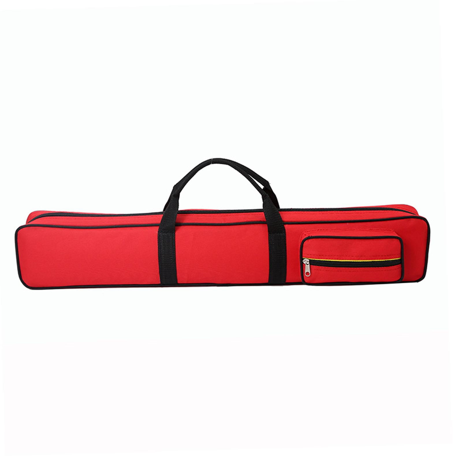 LOVIVER Billiards Pool Cue Case Billiards Accessories Holds 8 Pool Cues Pool Cue Bag Red