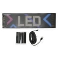 thumbnail image 2 of Panel De Matriz LED Programable, 13,7x4,0 Pulgadas Compatible Con Control De Aplicación RGB Señal Delgada De Coche LED Para Fiesta De Coche, 2 of 7