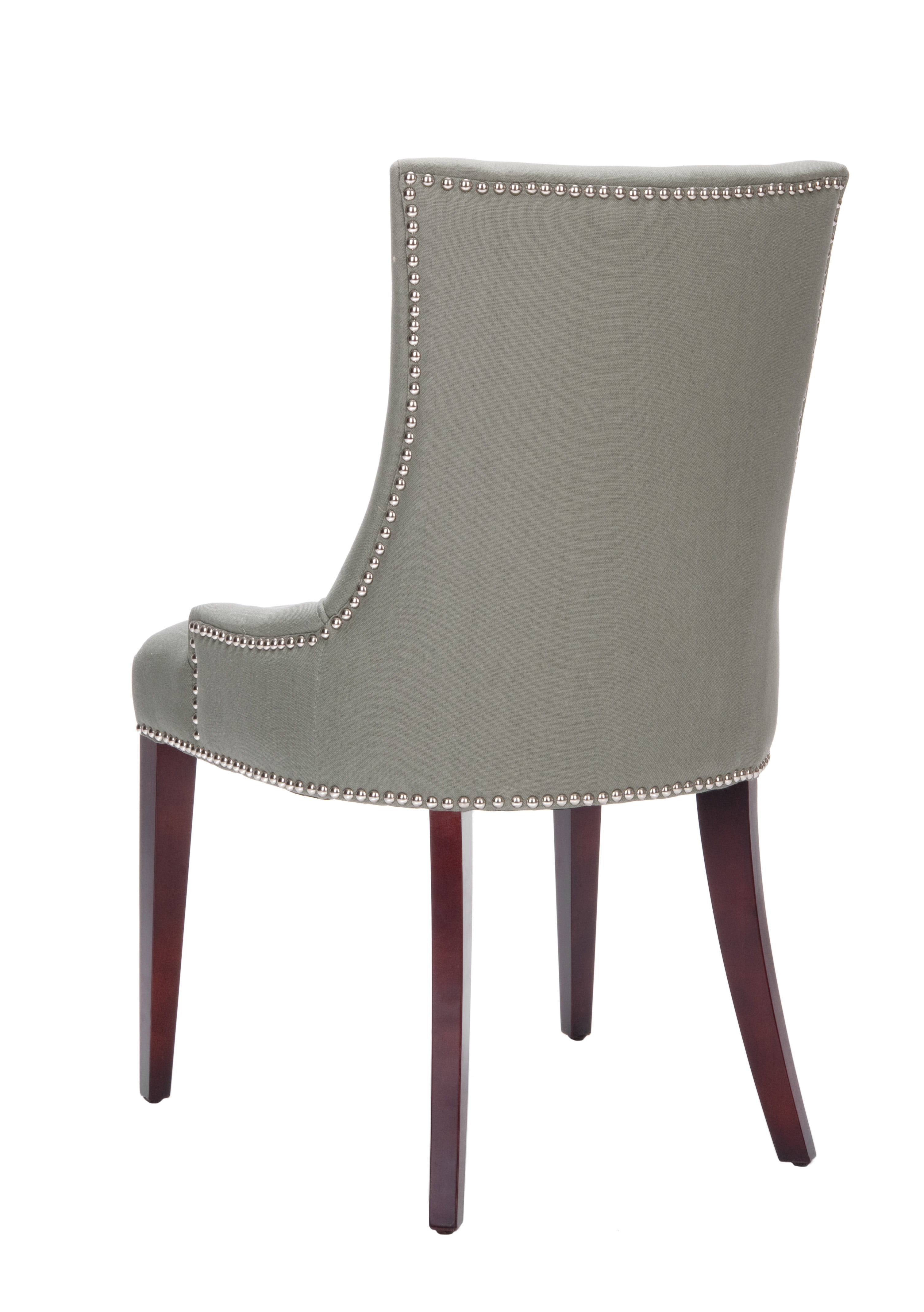SAFAVIEH Becca 19" H Transitional Glam Upholstered Dining Chair, Sea Mist