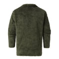 thumbnail image 4 of TAIAOJING Men's Jacket Winter Casual Plush Solid Turn-Down Collar Long Sleeve Hooded Zipper Button Pocket Streetwear Coat, 4 of 8
