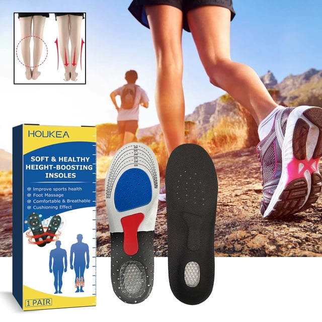 Fiudx Plantilla para Aumentar La Altura, Almohadilla Comfortboost, Soporte de Arco Warmstep, Favorece La Circulación y Reduce La Fatiga, Mejora La Apariencia y Alivia El Dolor, Ideal para Largas Cami