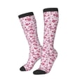 thumbnail image 2 of Daiia Sports Socks Flower Butterfly Printed Novelty Crew Socks for Men Women Knee High Socks Cotton Socks Soft & Breathable Support Unisex Socks, 2 of 9