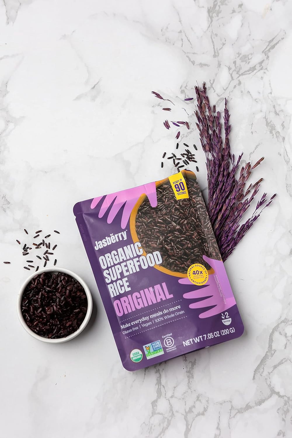 (Pack of 6), Jasberry Organic Superfood Rice, 7.05 oz