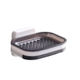 thumbnail image 1 of Yuarrent Organizador de esponja, caja de almacenamiento impermeable a prueba de humedad, caja para bañera, contenedor desmontable para baño, Juegos de accesorios de baño Gris de una sola capa, 1 of 6