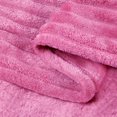 thumbnail image 4 of Bedelite Manta De Forro Polar Tamaño King – Jacquard Acanalado 3D Suave Y Cálido Mantas Decorativas Difusas – Acogedoras Mantas Ligeras De Felpa Esponjosa Para Sofá Cama (Rosa Fuerte 108 X 90 Pulgadas, 4 of 5