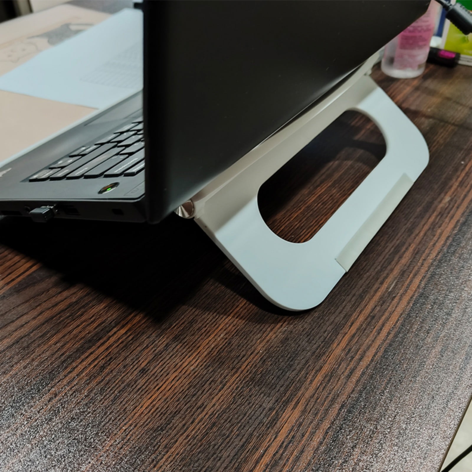 Ergonomic Adjustable Laptop Stand Holder Comfortable Viewing For Notebook Tablet Nonslip Base
