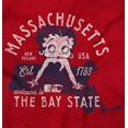 thumbnail image 2 of Massachusetts State Pride Betty Boop Hoodie Sweatshirt Women Brisco Brands 3X, 2 of 6