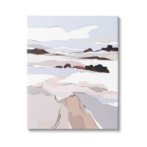 Stupell Industries Winter Mountain Abstract Landscape Graphic Art Gallery Wrapped Canvas Print Wall Art, Design by Nikita Jariwala