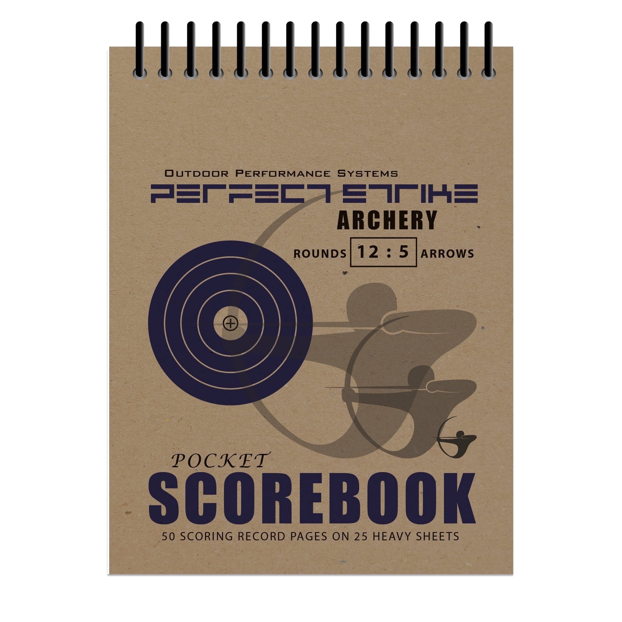 Perfect Strike Archery SCOREBOOK with Scoring Instructions. Perfect Strike System 12:5. (5.5" x 4.25") (1 Book)