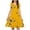 Yellow, variant on Abomasnow Toddler Girls Summer Dresses Boho Floral Print Sleeveless Tutu Dress A Line Crew Neck Swing Flowy Midi Dress 4-14 Years