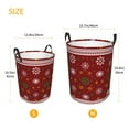 thumbnail image 2 of Lsque Merry Christmas pattern Laundry Hamper Basket, Tall Woven Rope Hamper Basket for Clothes, Lightweight Storage Basket, Collapsible Waterproof-Small, 2 of 8