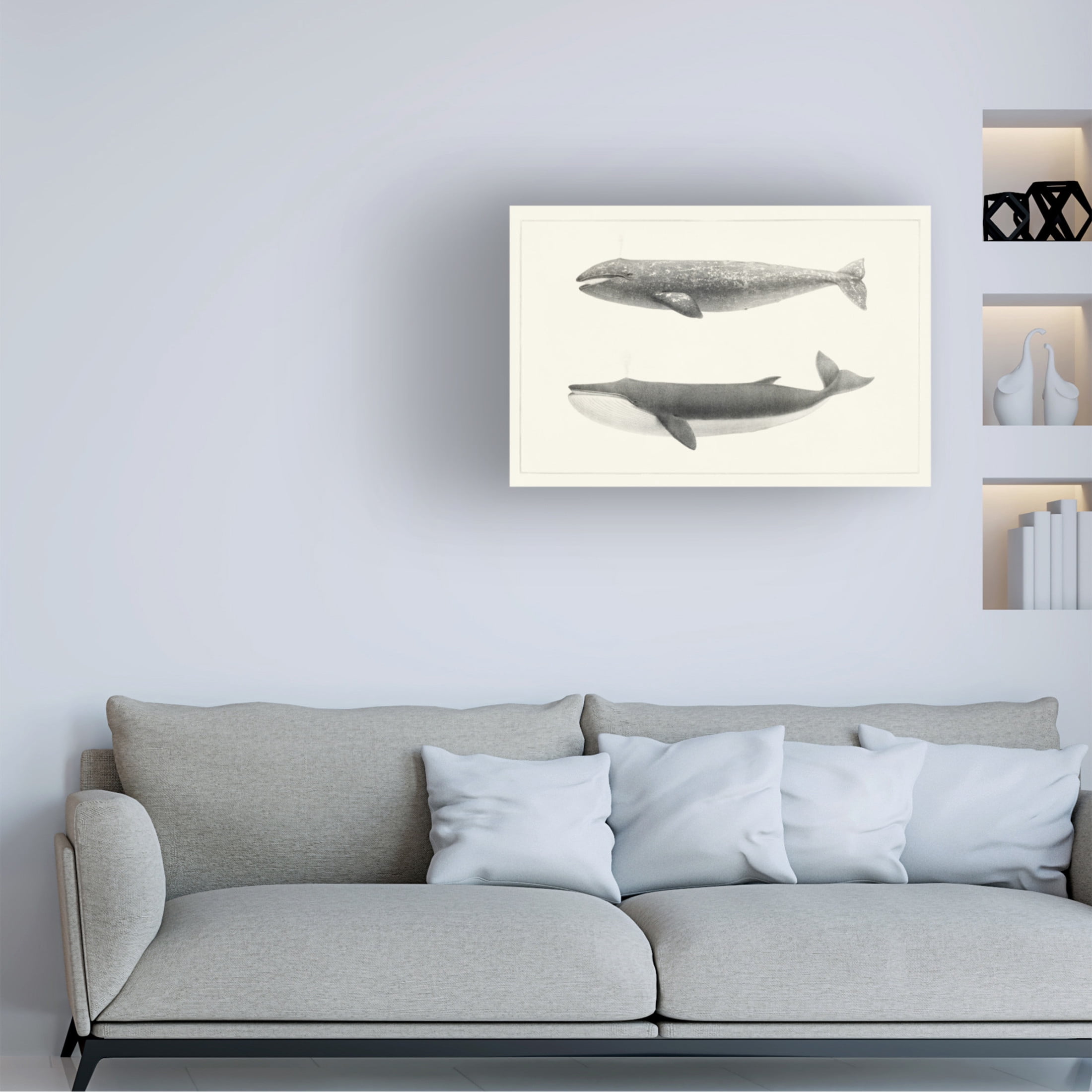 Trademark Fine Art Charles Melville Scammon Melville's Whales I Canvas Wall Art
