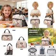 thumbnail image 4 of Kuiaobaty 4 Pcs Backpack and Lunch Box Set for Girls Multi Pockets Daypack with Water Bottle Holder Lightweight Backpack and Pencil Bags Set for School, Giraffe Flower Print, 4 of 7