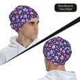 thumbnail image 6 of Logiee colorful Skull butterfly flower1 Print Unisex Knit Beanie for Men Women Winter Hat,Beanies Skull Caps, 6 of 7