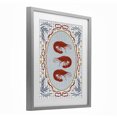 thumbnail image 2 of Stupell Industries Farmhouse Three Red Prawns on Gingham Gray Framed Print Under Glass, 13 x 16, by Vero Illustrates, 2 of 8
