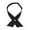 Black, variant on Women Criss-Cross Bow Tie School Girl Uniform Solid Adjustable Pre Tied Necktie