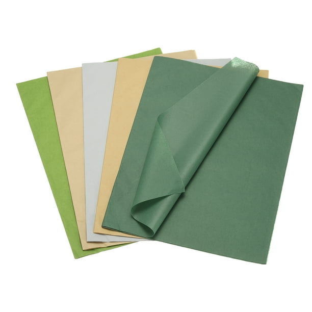 Uxcell 50 Hojas de Papel de Seda de Colores para Bolsas de Regalo, 19.7x13.8" 5 Papeles de Envoltura de Colores