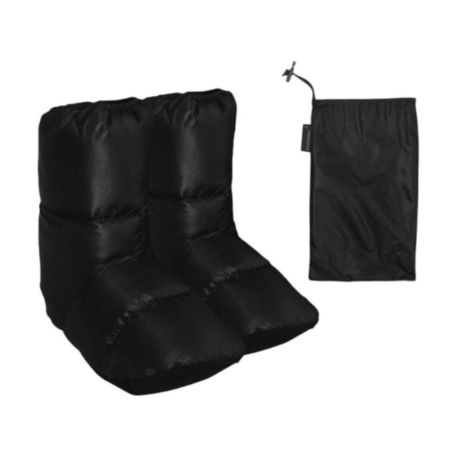 Botines de plumón, calcetines cálidos, botines de plumón, calzado suave a prueba de viento, calcetines de plumón portátiles, zapatillas de pie para