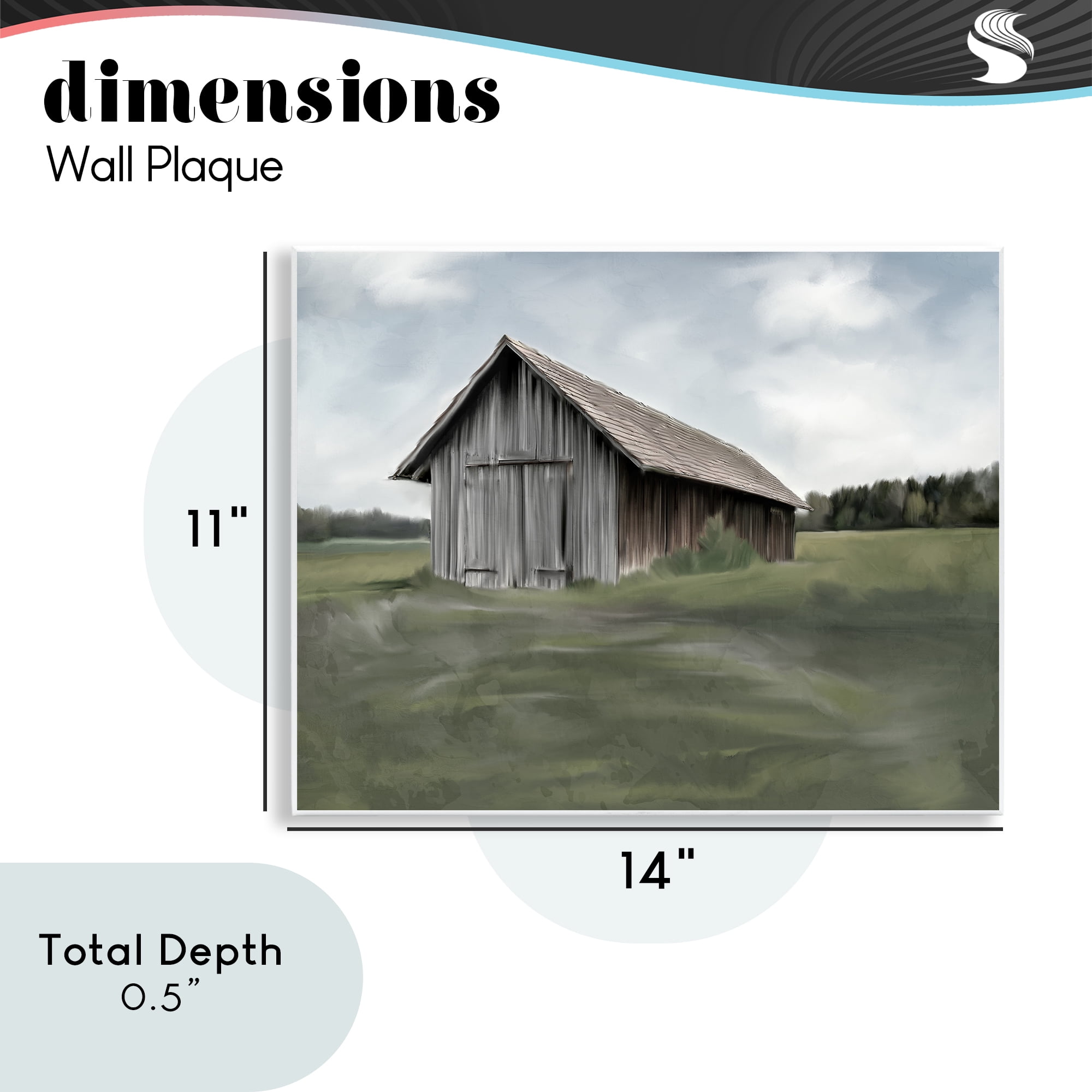 Stupell Industries Farm's Back Pasture Wall Plaque Art, design by Kim Allen