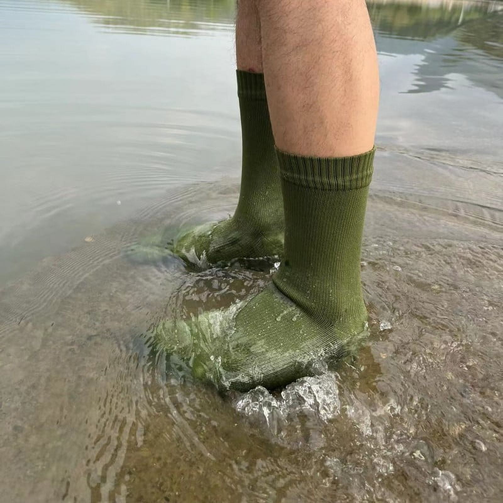100% Waterproof Socks Breathable Water-resistant Outdoor Camping Skiing Hiking Diving Wading Trekking Socks