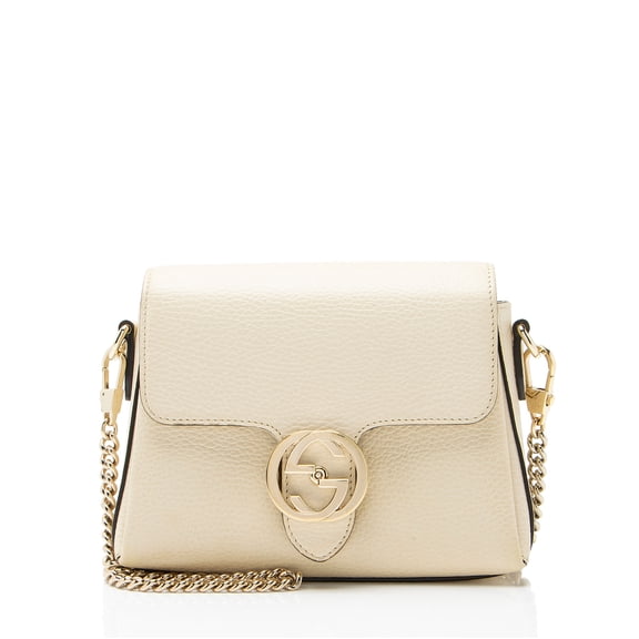Pre-Owned Gucci Leather Interlocking G Small Crossbody