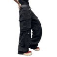 thumbnail image 4 of Mrmall Mens Y2K Baggy Jeans Hip Hop Skater Jeans Vintage Dance Skateboard Pants Loose Fit Cargo Denim Jeans, 4 of 5