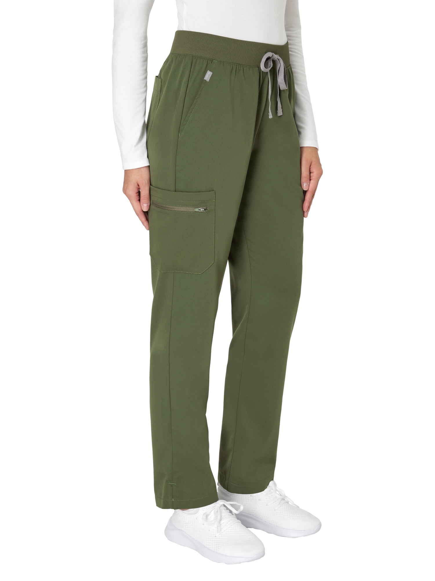 Hanes Women's Scrubs Drawstring Scrub Pants, Premium, Straight Leg, Pockets, Sizes XS-3XL