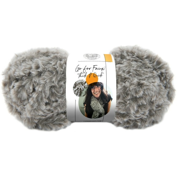 Lion Brand Go For Faux Thick & Quick Yarn-Husky