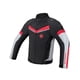 thumbnail image 2 of Chaqueta de motociclista con almohadillas reflectantes para verano Negro Blanco XXXL, 2 of 9
