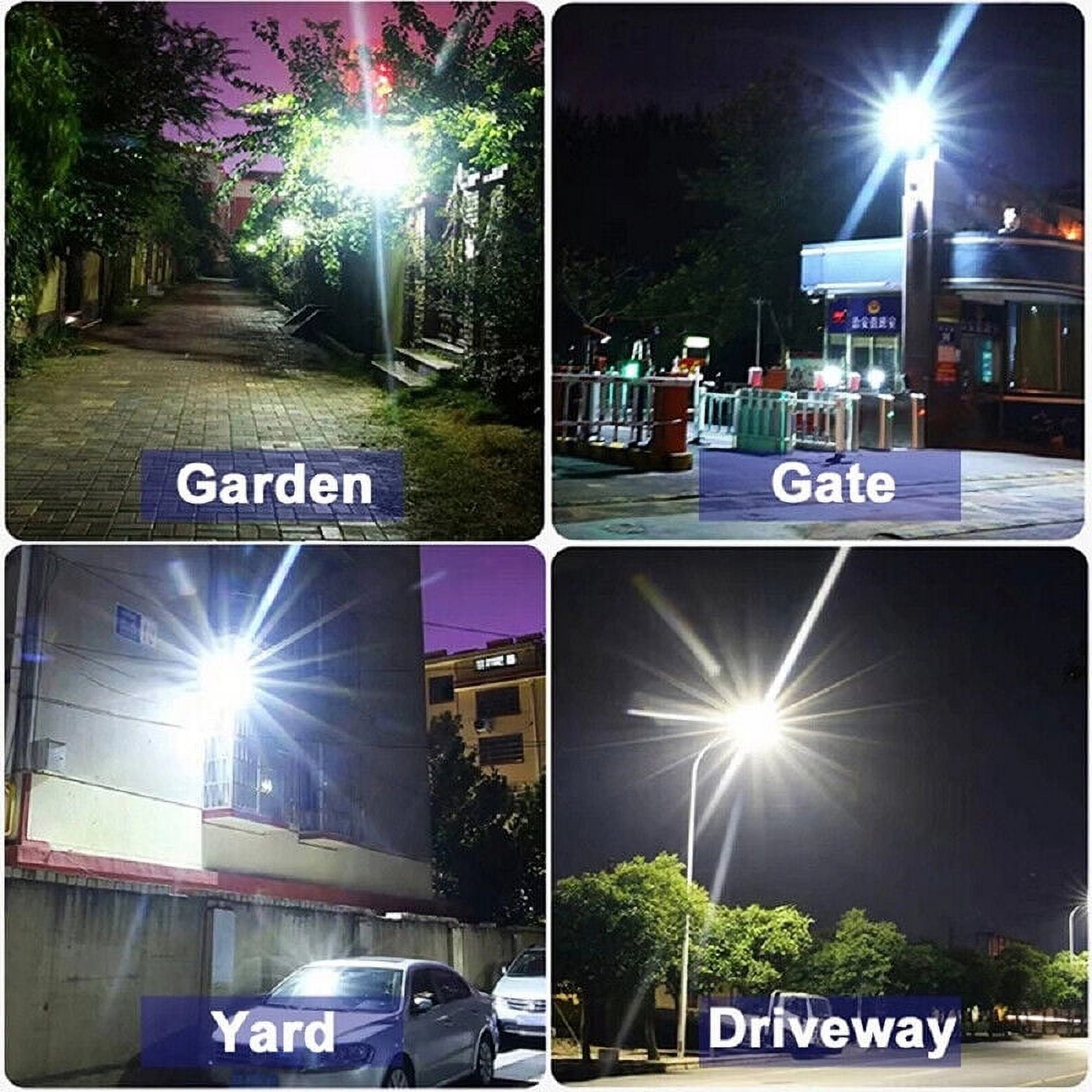 2 Pack Ultra-Bright Solar Street Lights, 1000000LM Outdoor Dusk to Dawn Lamp for Road Area - Easy Installation, 3 Modes
