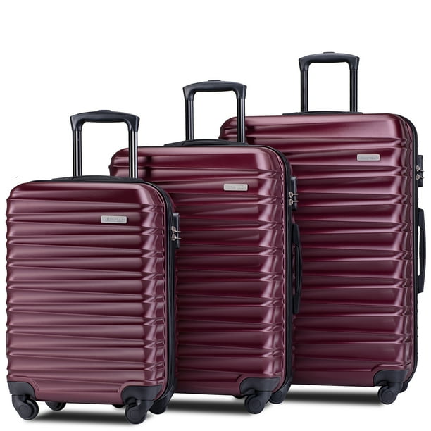 Urhomepro 20" 24" 28" Carry on Luggage with Spinner Wheels, Christmas
