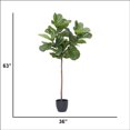 thumbnail image 4 of Artificial Faux Real Touch 7.67 Feet Palm Tree With Planter, 4 of 7