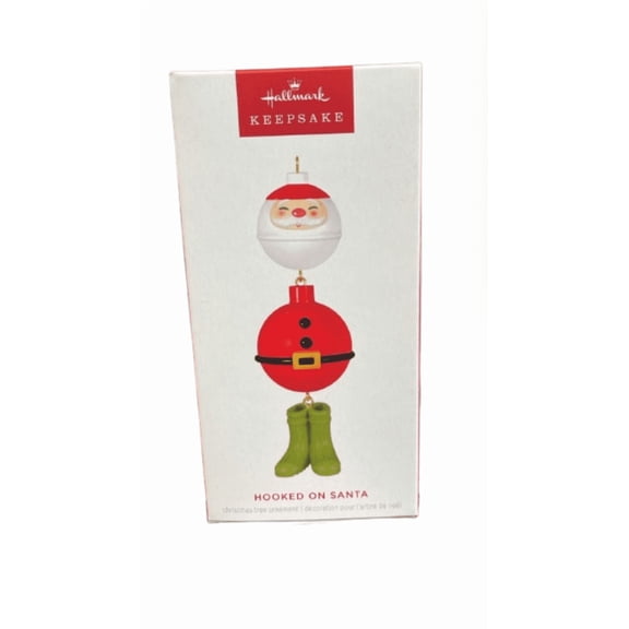 Hallmark 2025 Keepsake Hooked on Santa Christmas Ornament New with Box
