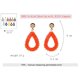 thumbnail image 2 of Moda mujer niña oreja Stud pendientes decoración joyería accesorio (multicolor), 2 of 2