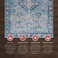 thumbnail image 6 of Linon Emerald Navy & Ivory 6.7x9.7 Area Rug, 6 of 9