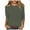 Green, variant on Womens Tops Plus 3/4 Length Sleeve Tops Casual Loose Fit Crewneck T Shirts Cute Solid Three Quarter Length Tunic Tops Navy L