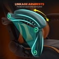 thumbnail image 5 of JONPONY Big and Tall 500LBS Gaming Chair, Ergonomic Design, Gamer Chair PU Leather with Footrest and Lumbar Support, High Back Office Chair Support, Long Sitting Computer Chair, Orange, 5 of 9