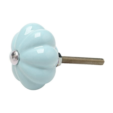 Replacement Pull - Ceramic Vintage Knob Drawer Pumpkin Pull Handle Cupboard Wardrobe Dresser Door Replacement Blue