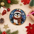 thumbnail image 4 of 6 Pack Acrylic Christmas Ornament DIY Diamond Painting Kit, Pearl Art Kit for Adult, Hanging Diamond Art Ornament Set, Xmas Tree Decor Craft Gift, 4 of 5
