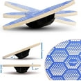 thumbnail image 5 of Yes4All Wooden Wobble Balance Board - 16 in Surface, for Exercise Balance Trainer - Blue Beehive, 5 of 8