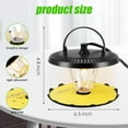 thumbnail image 3 of Flea Trap Indoor 2Pcs,Flea Strap Flea Killer Trap Pad Bed Bug Trap with 10 Glue Discs &4 Light Bulb Flea Trap, 3 of 9