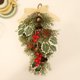 thumbnail image 4 of Hot6sl Liquidación de Ahorros de Verano Conos Luminosos Frutos Rojos Campanas Decorativas Árbol de Navidad Al Revés Árbol de Navidad Colgante para Colgar En La Pared, 4 of 6